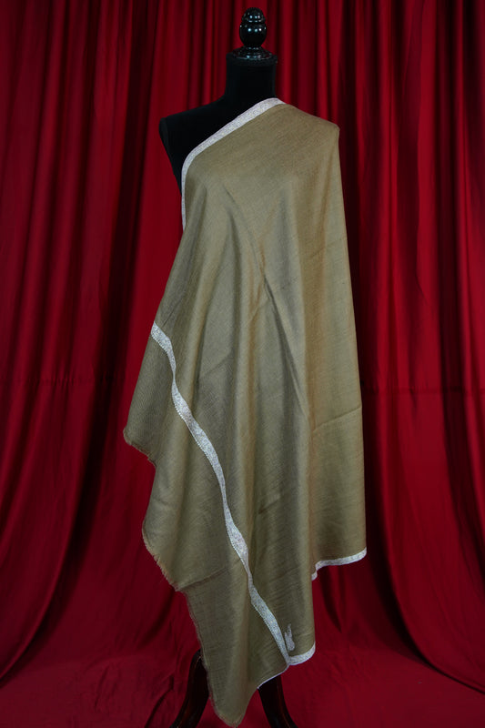 natural GI embroidery pashmina shawl 9636