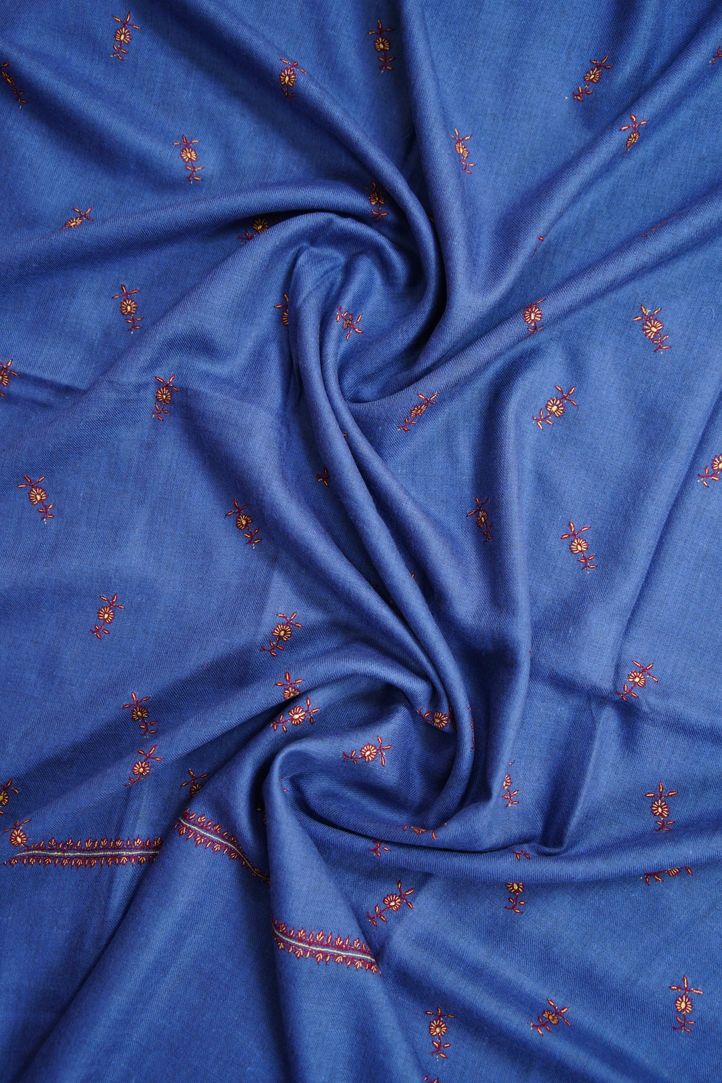 royal violet butis GI embroidery pashmina shawl 9657