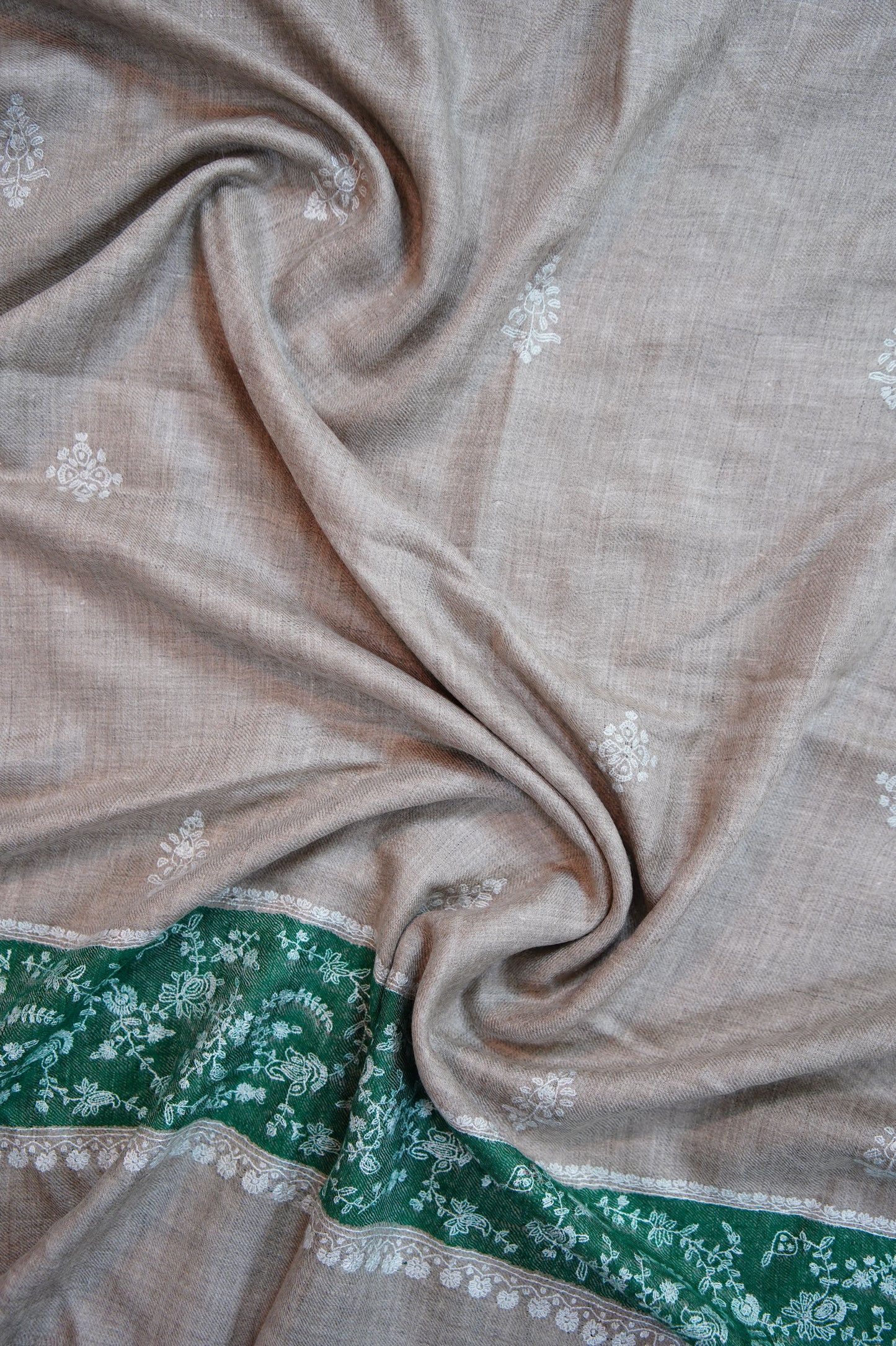 natural GI embroidery pashmina stole 9698