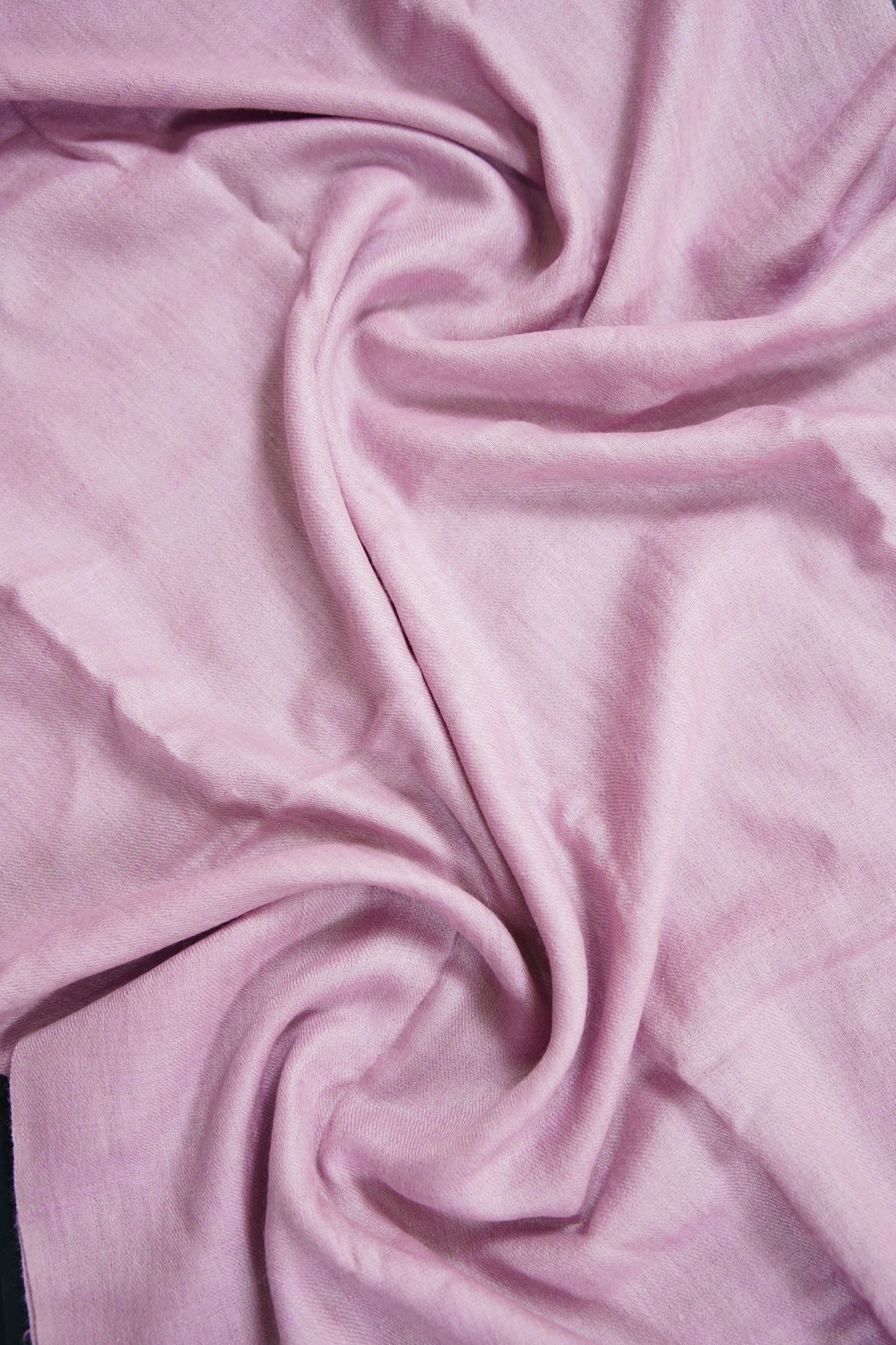 rose quartz solid pashmina stole