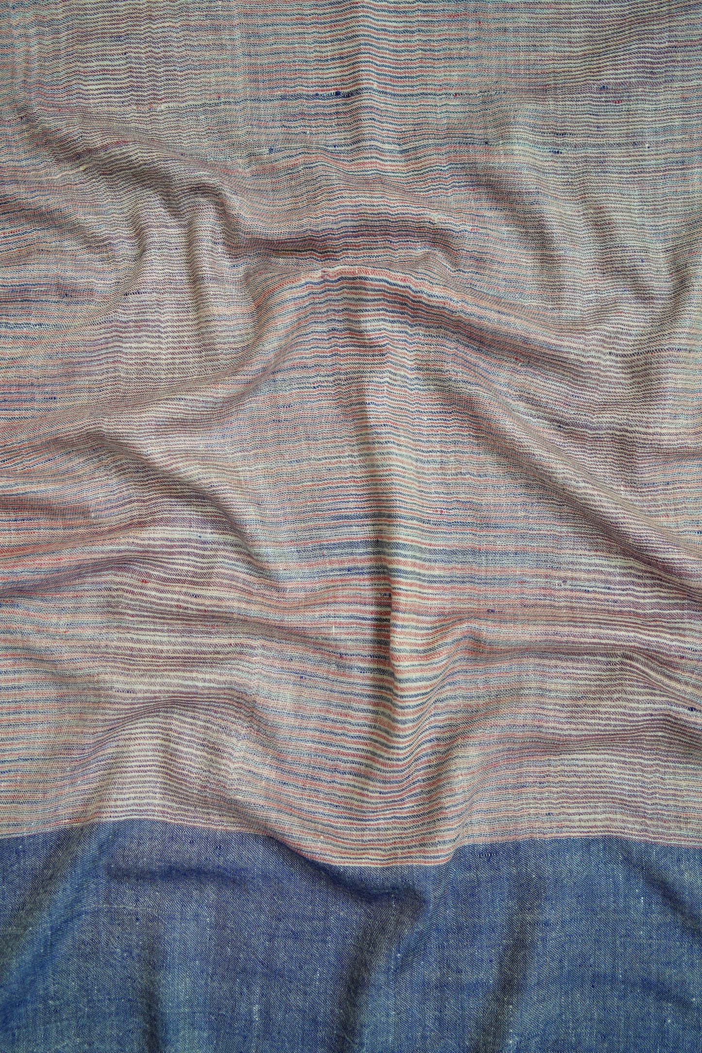 multi-coloured striped pashmina stole 9724