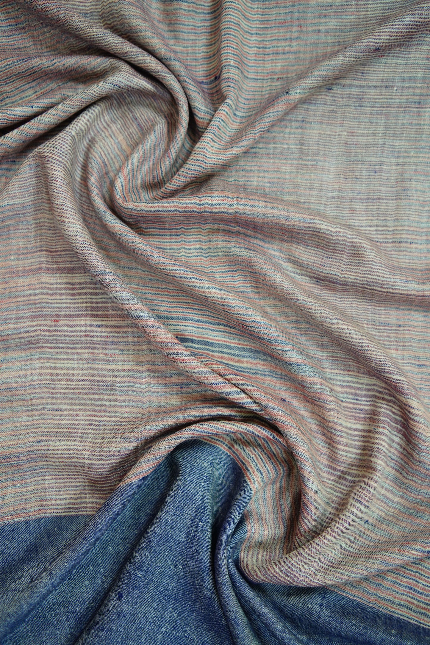 multi-coloured striped pashmina stole 9724