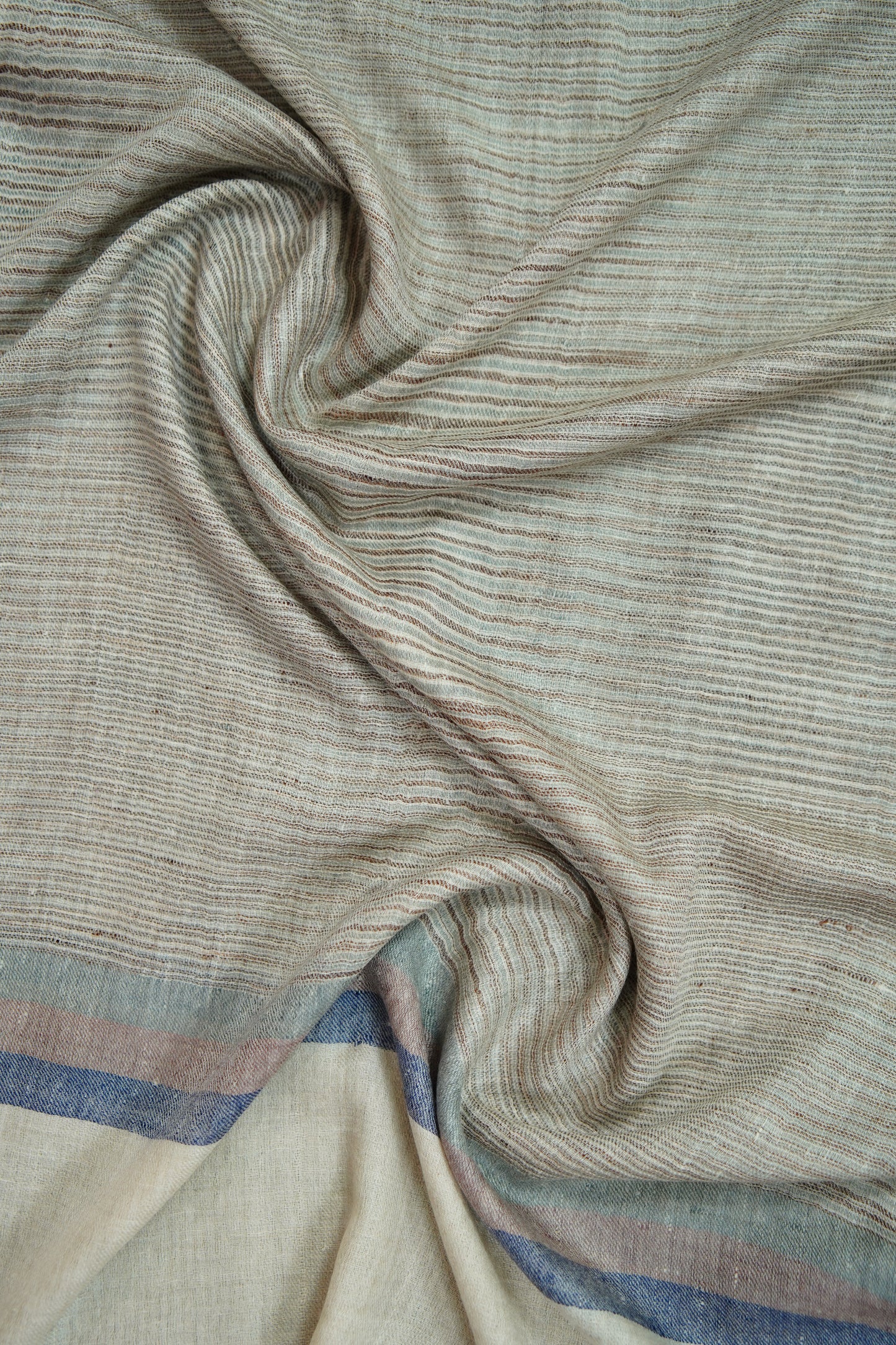 white border striped pashmina stole 9726