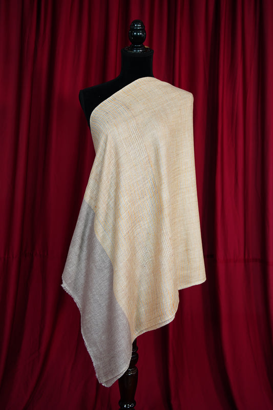 multi-coloured striped pashmina stole 9728