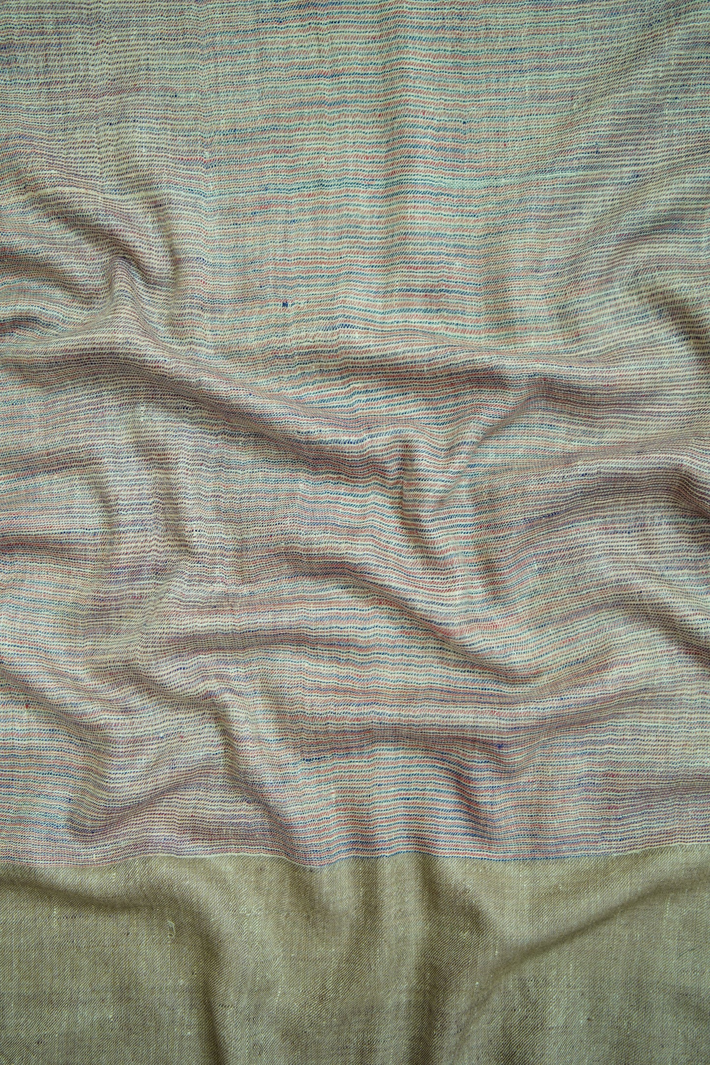 multi-coloured striped pashmina stole 9729