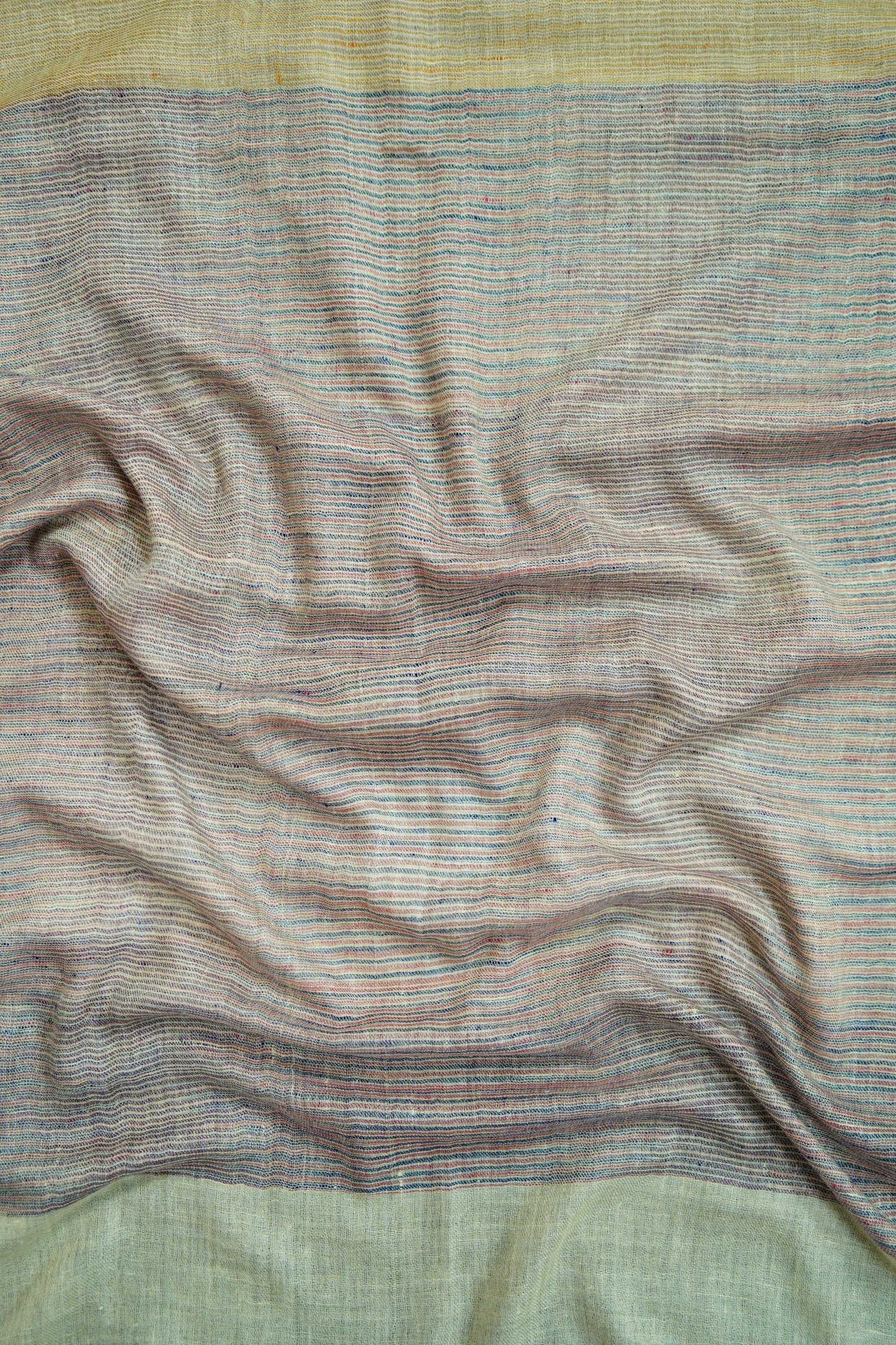 multi-coloured striped pashmina stole 9730