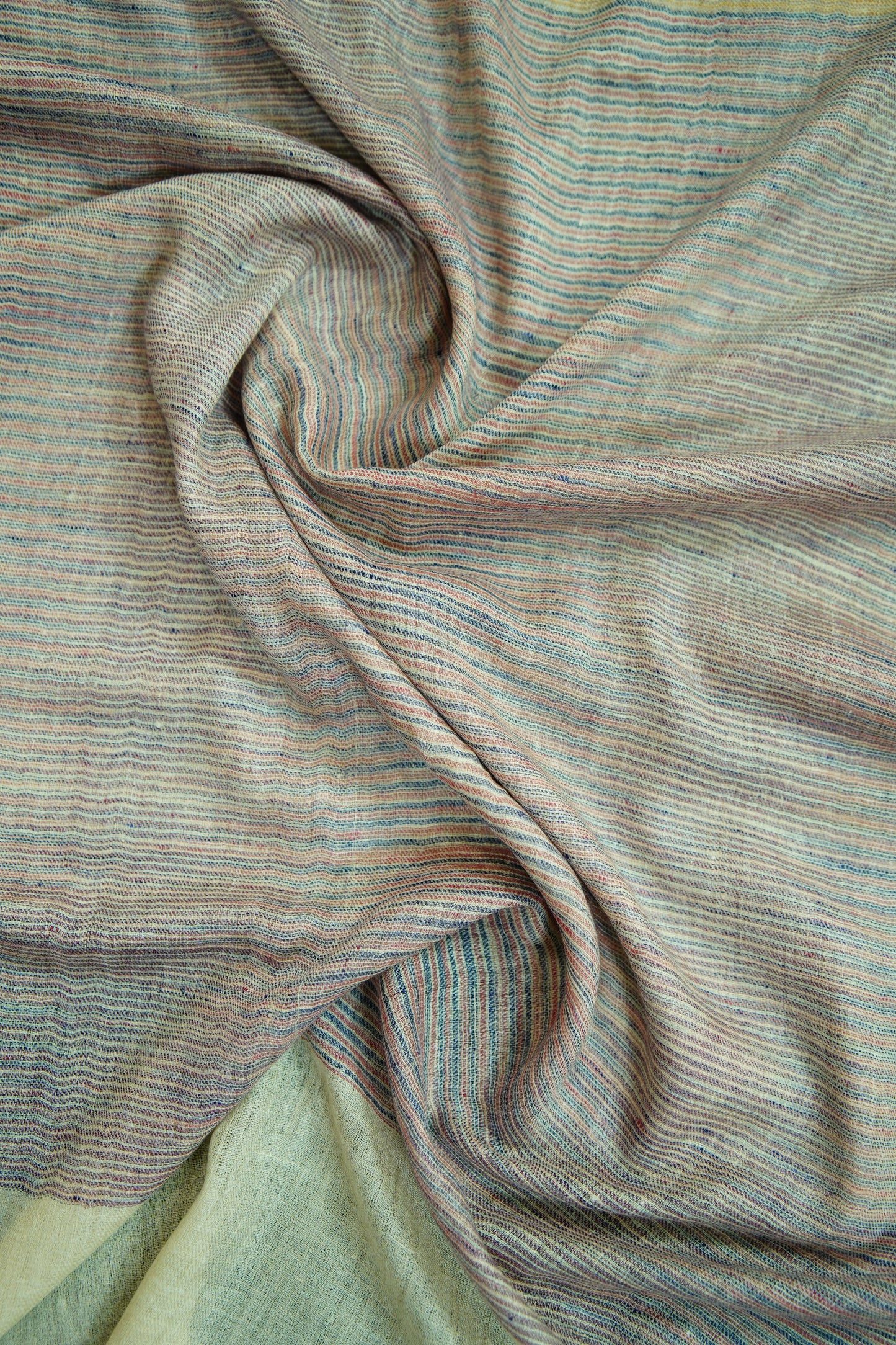 multi-coloured striped pashmina stole 9730