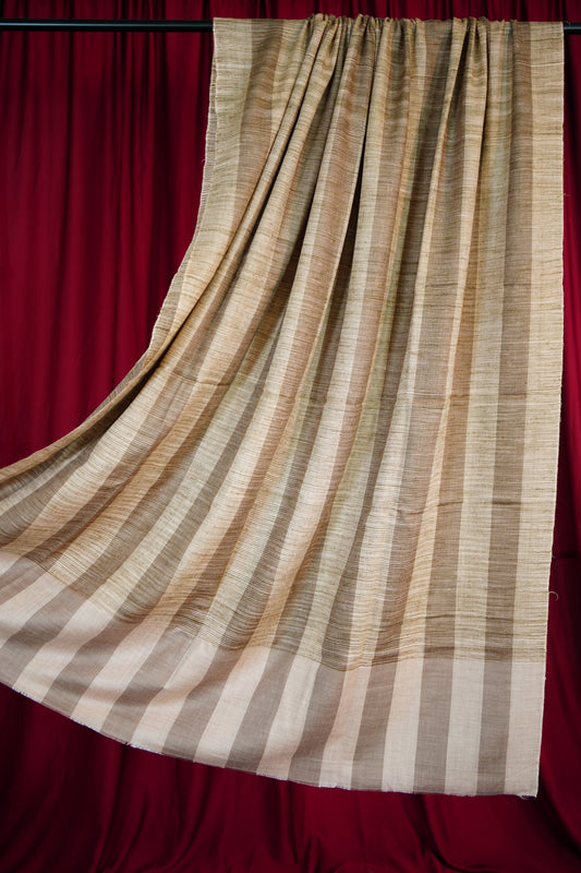 natural striped XL ekat pashmina shawl 9732