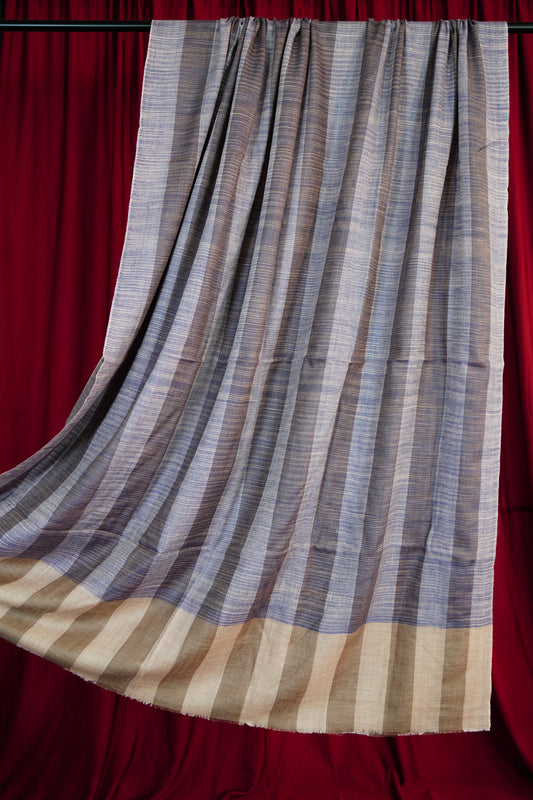 blue striped XL ekat pashmina shawl 9733