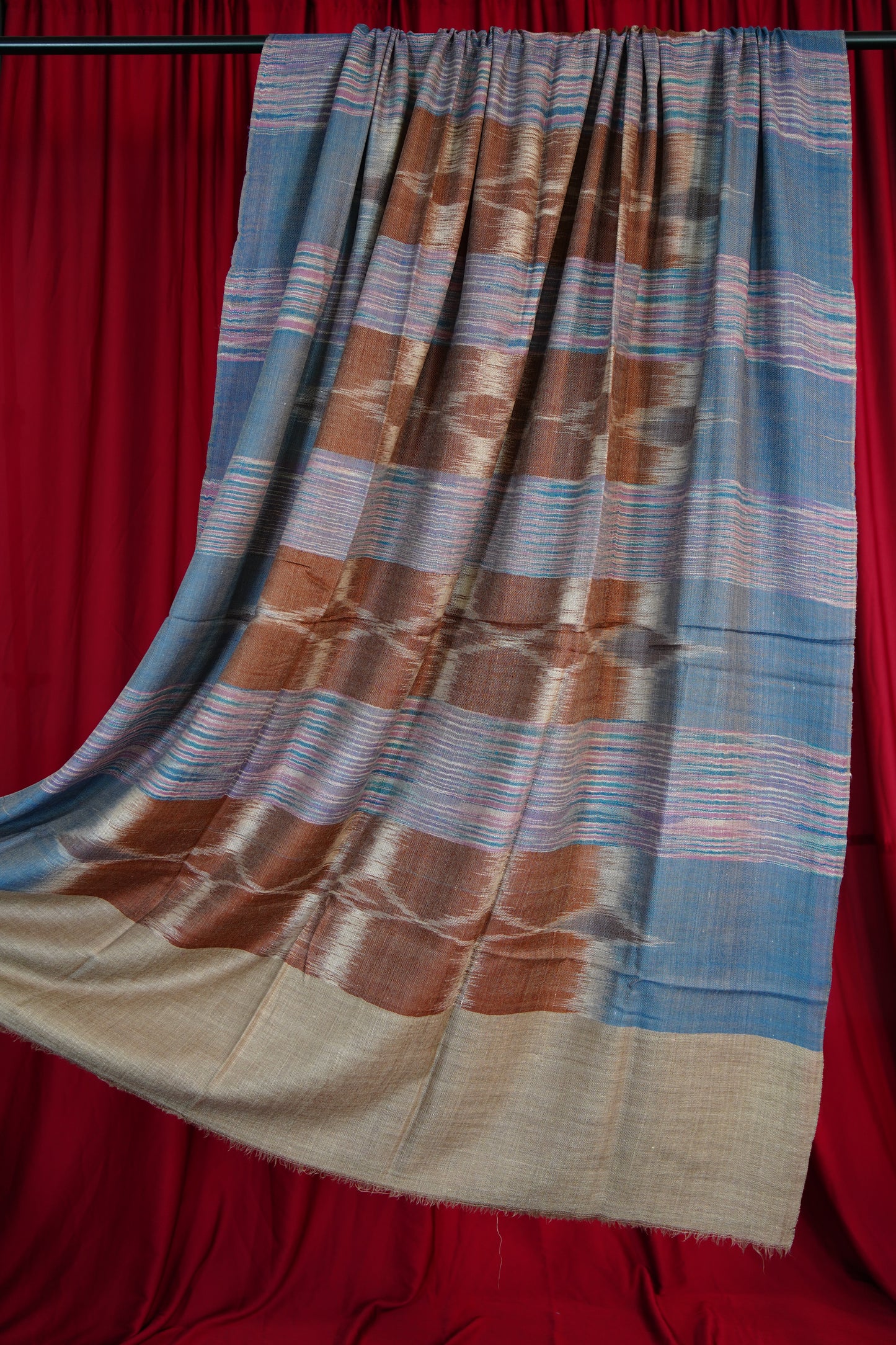 multi-coloured XL ekat pashmina shawl 9735