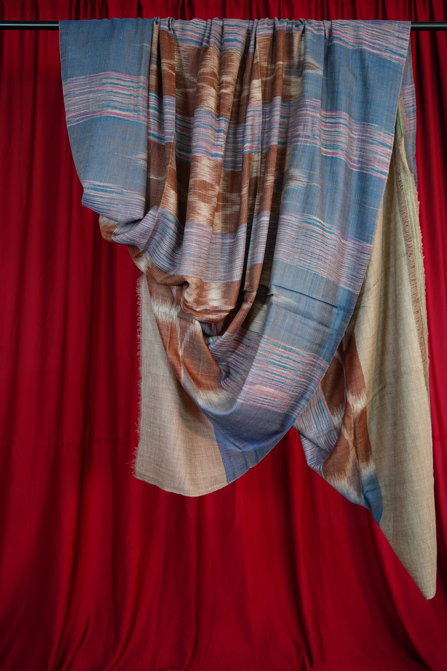 multi-coloured XL ekat pashmina shawl 9735