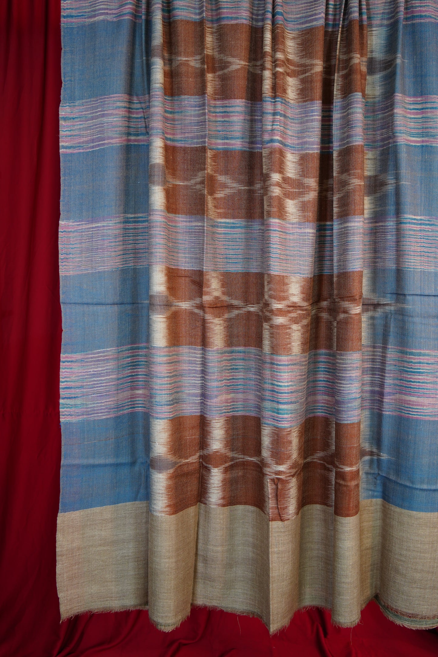 multi-coloured XL ekat pashmina shawl 9735