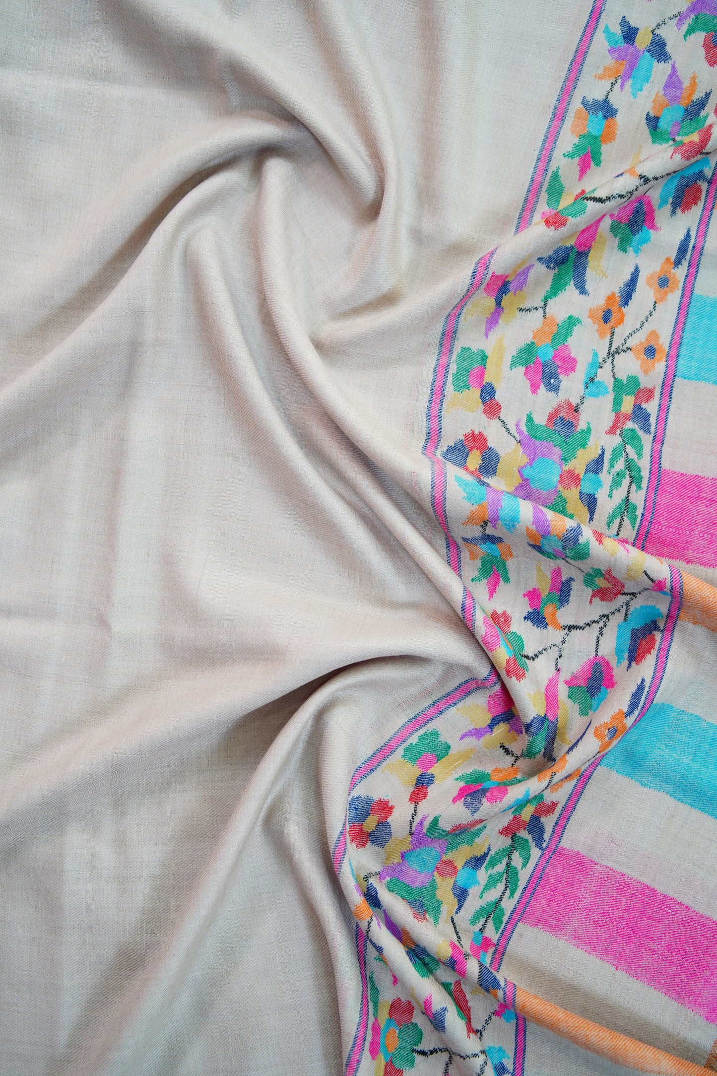 ice blue kani palla shawl 9764