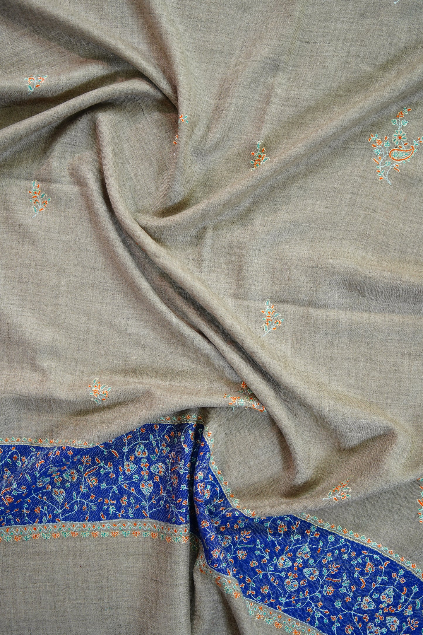 natural GI butis embroidery pashmina stole 9769
