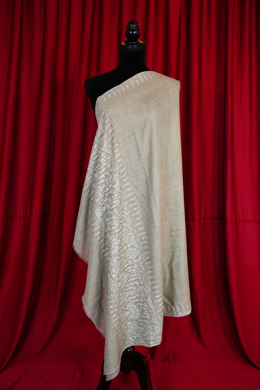 natural GI embroidery pashmina shawl 9794