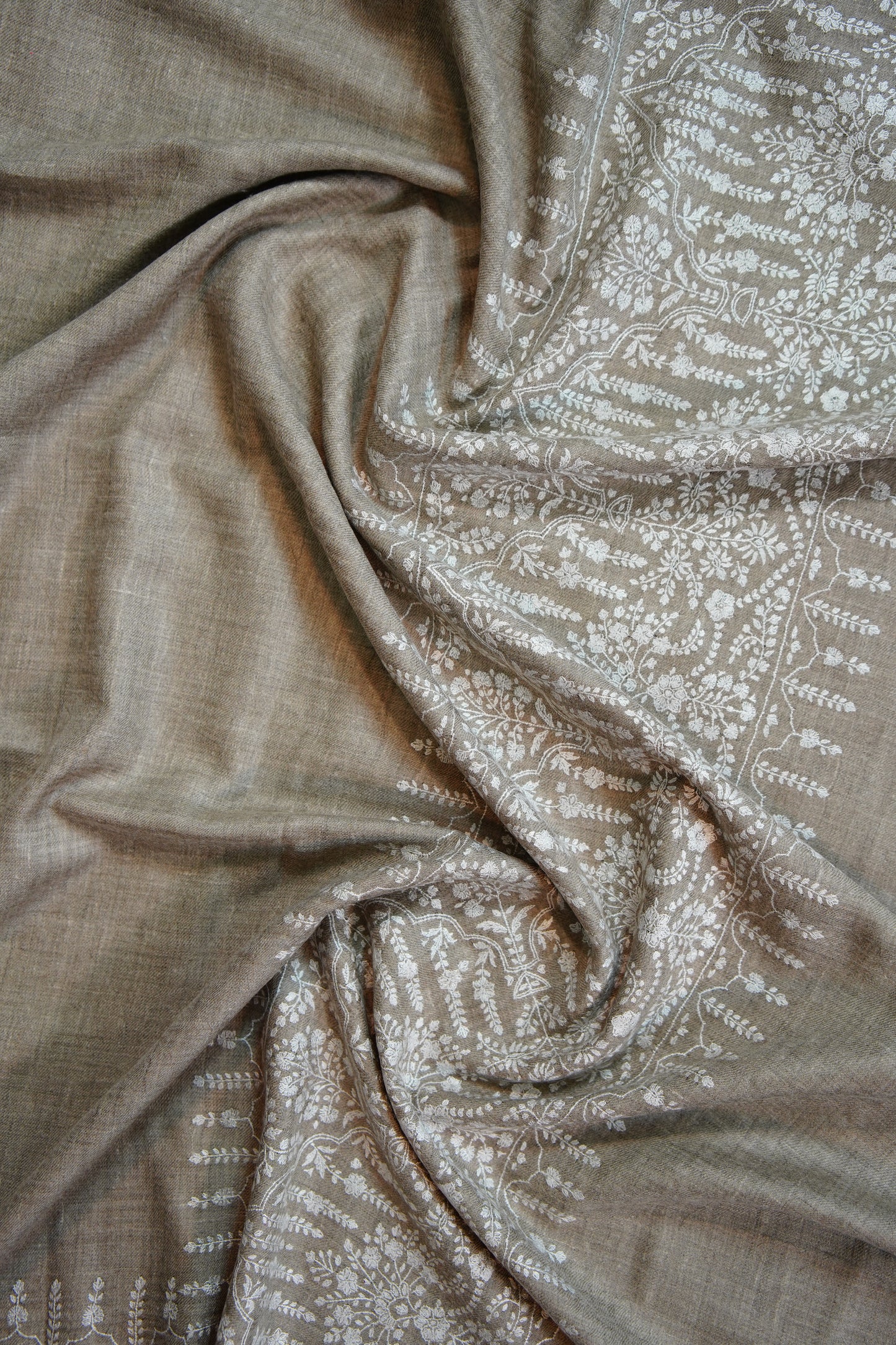 natural GI embroidery pashmina shawl 9794