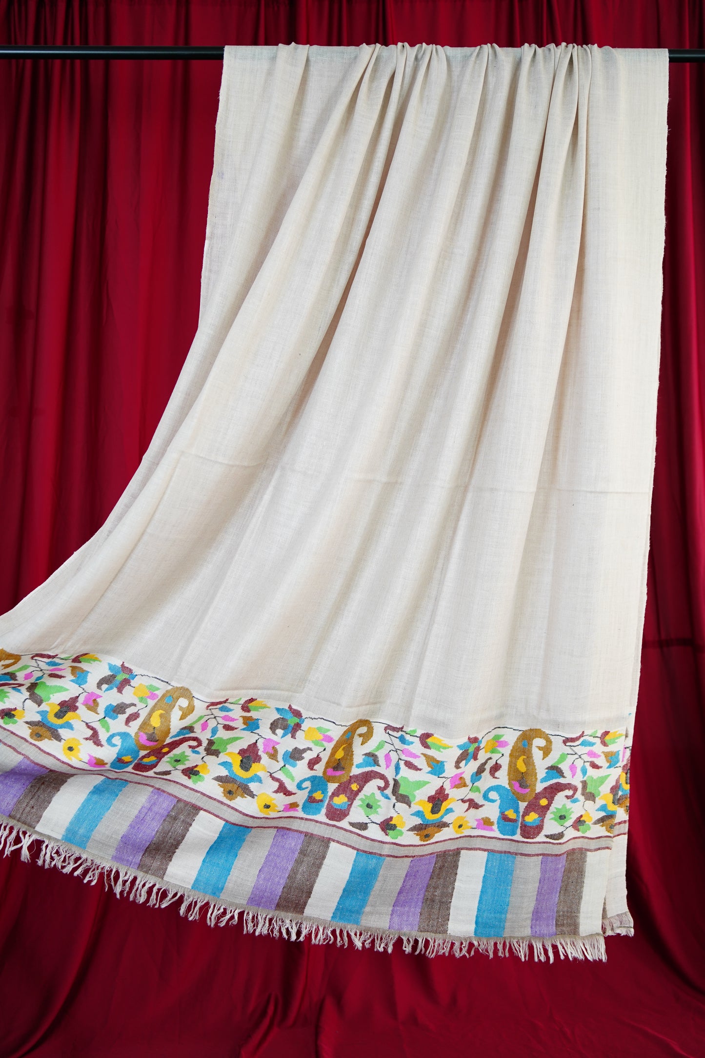 panache cloud white XL kani paldaar shawl 9828