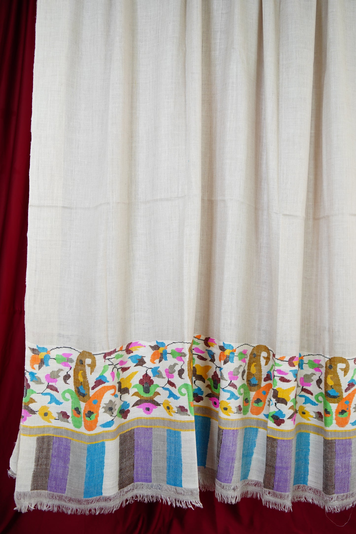 panache light bluish XL kani paldaar shawl 9830