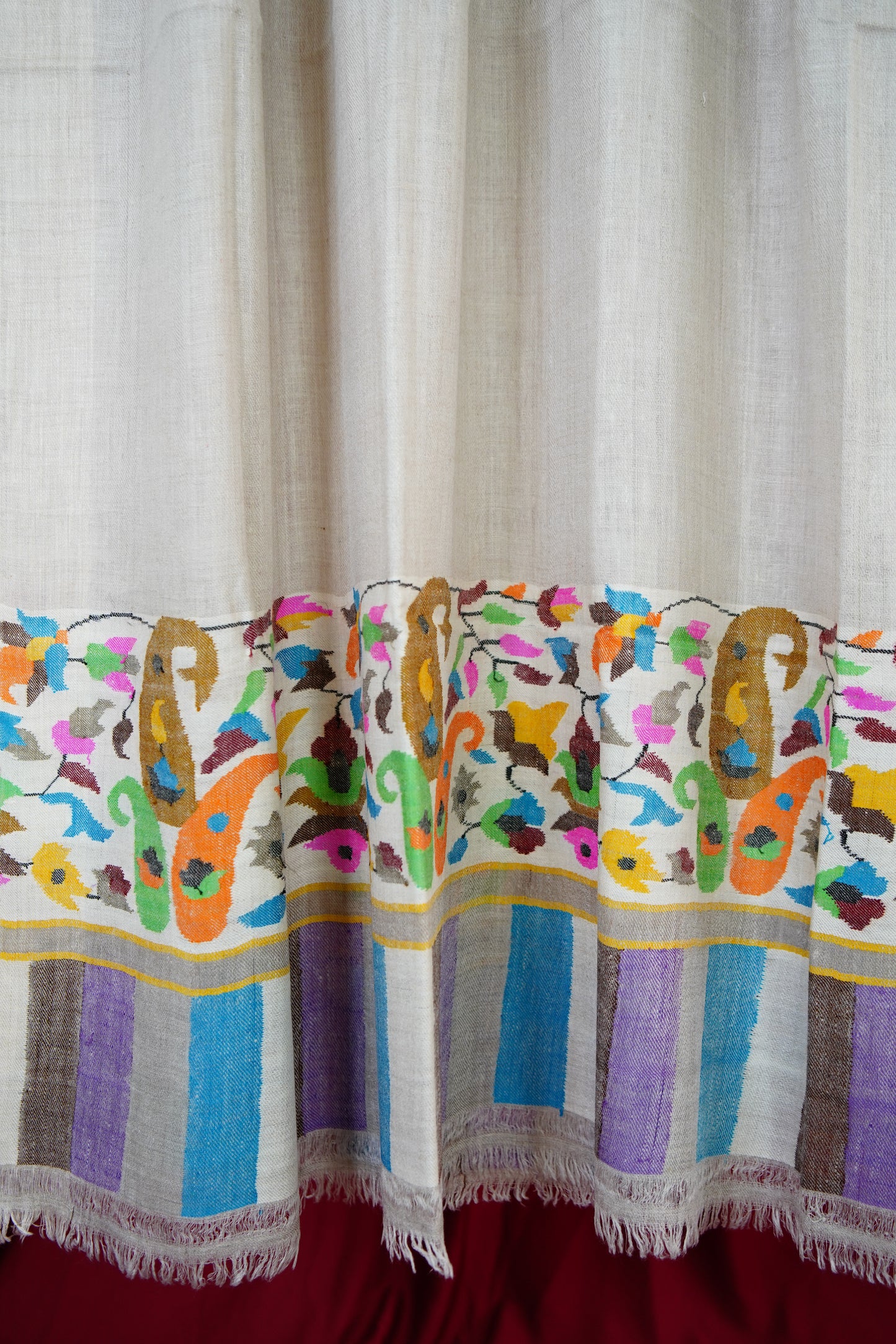 panache light bluish XL kani paldaar shawl 9830