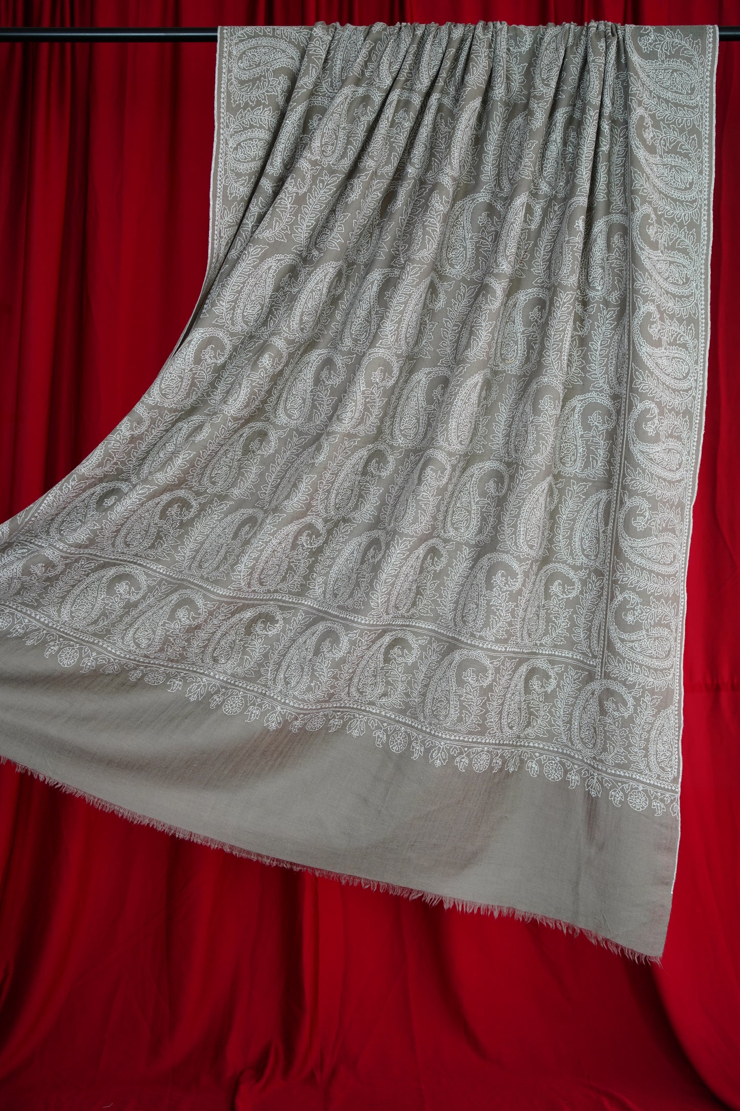 artichoke XL GI embroidery pashmina shawl 9846