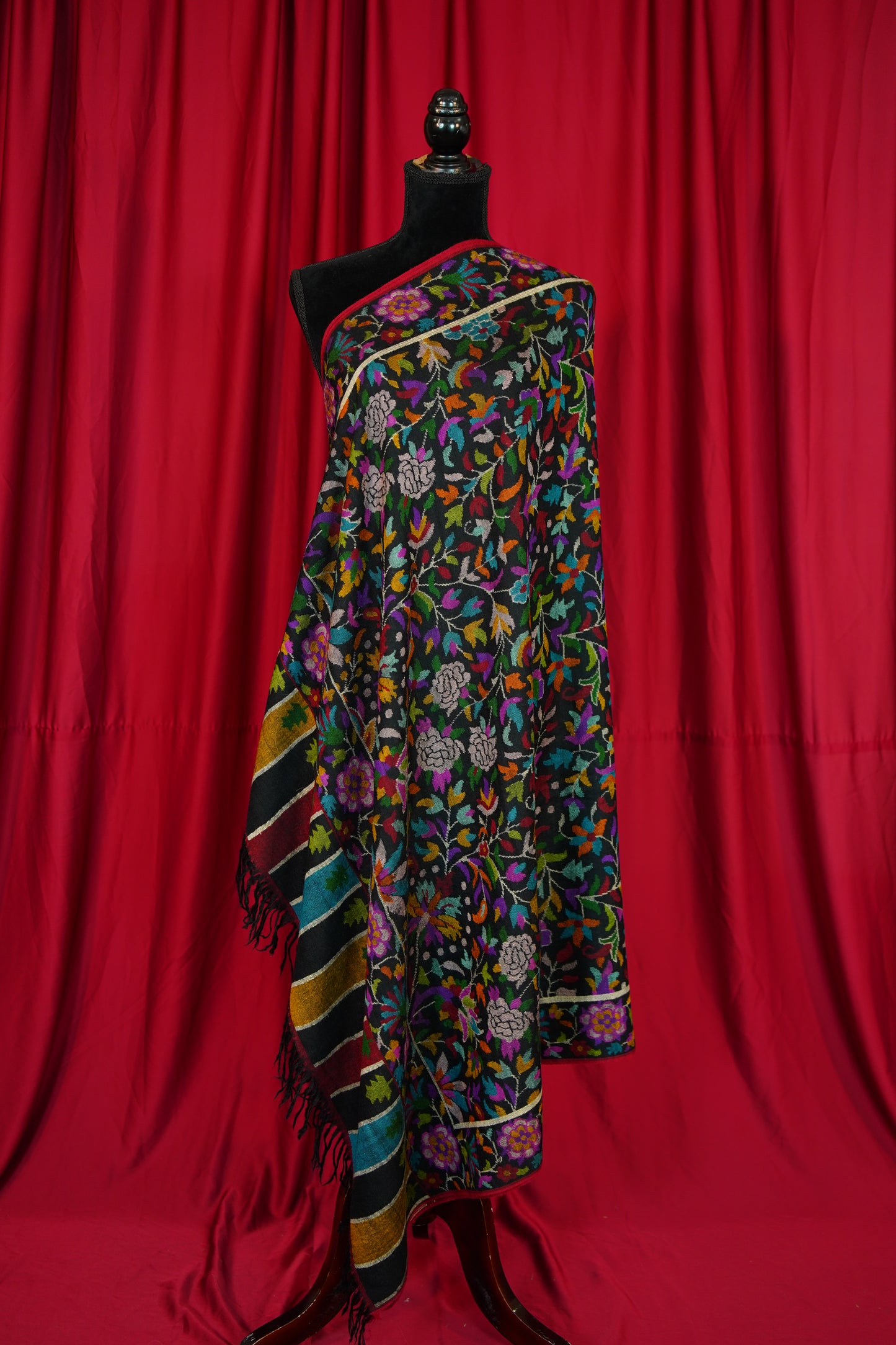 black GI kani jamma pashmina shawl 9861