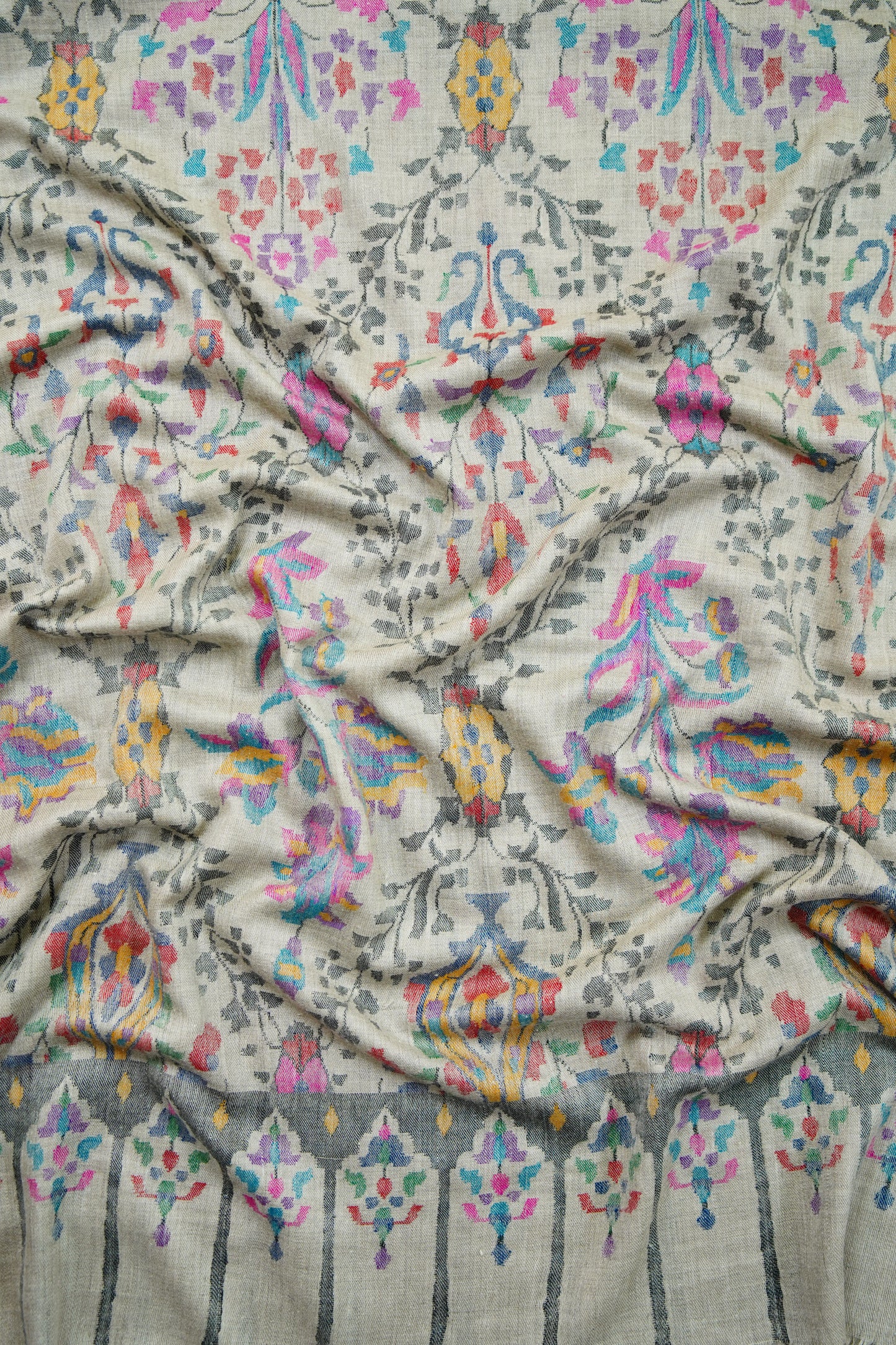 smoke grey kani jamma shawl 9862