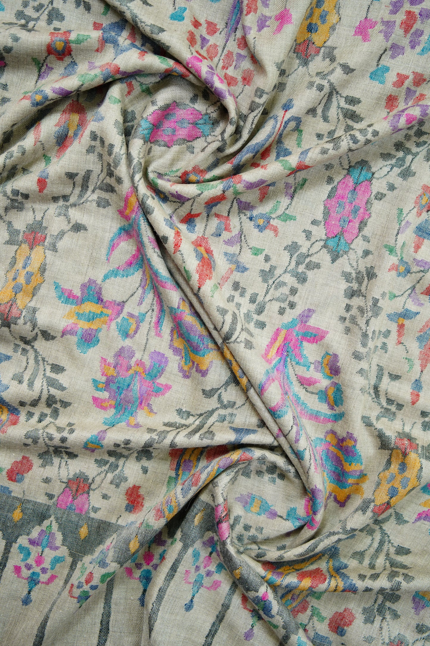 smoke grey kani jamma shawl 9862