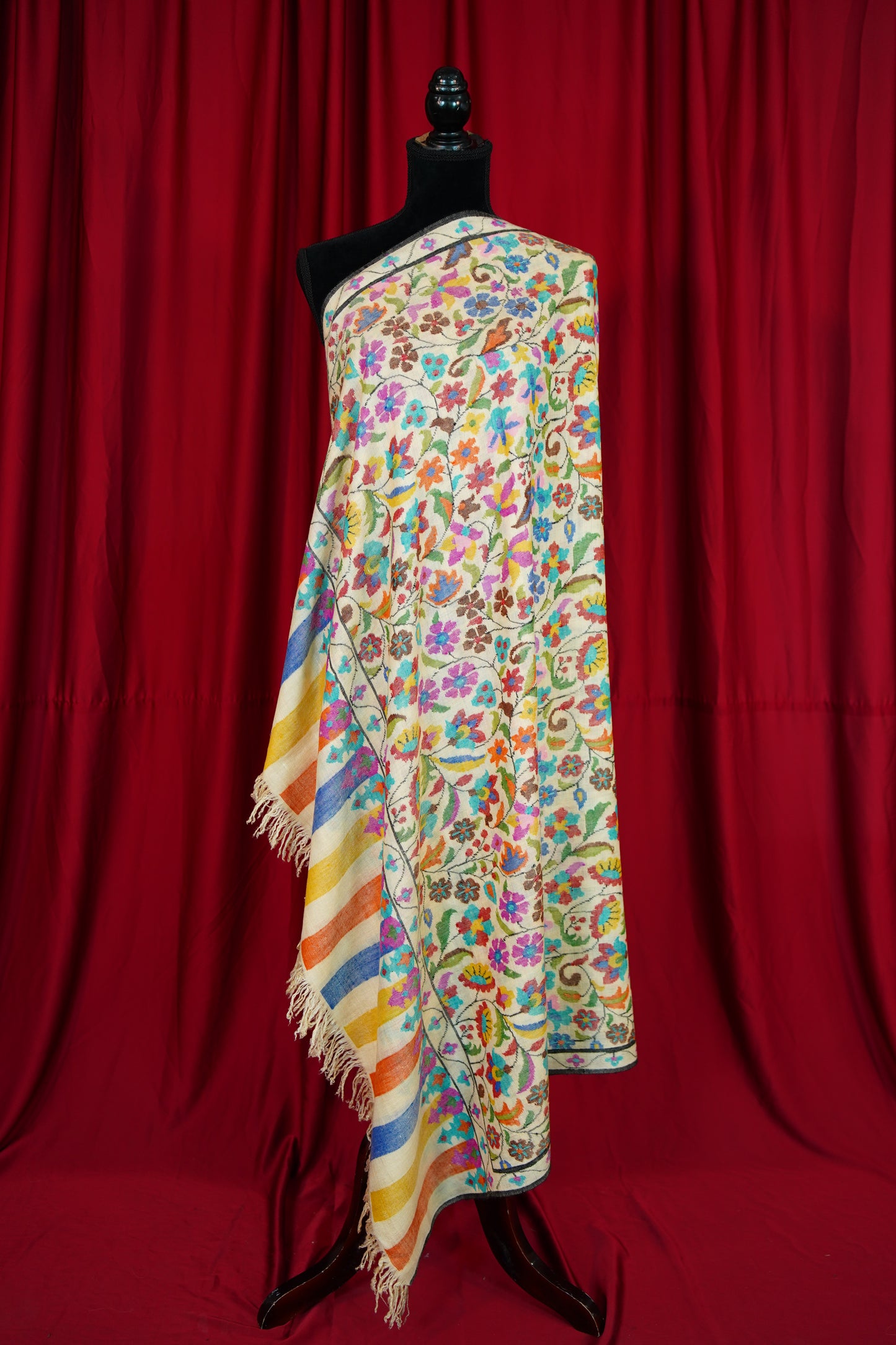 banana yellow GI kani jamma pashmina shawl 9865