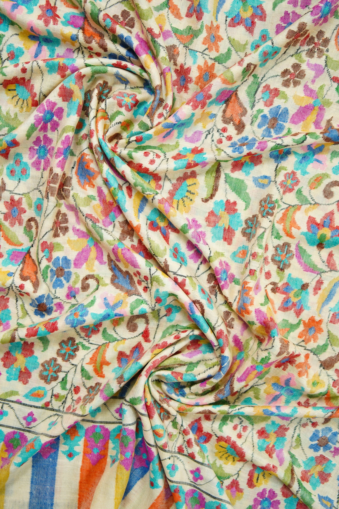 banana yellow GI kani jamma pashmina shawl 9865