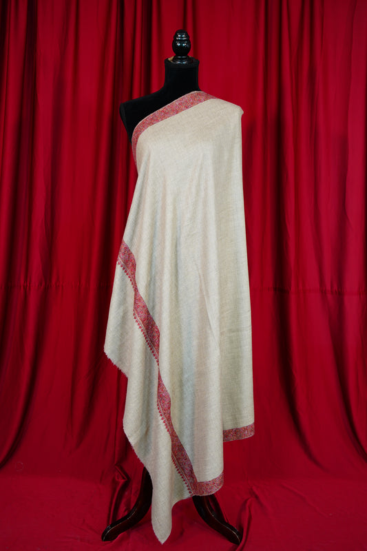natural GI embroidery pashmina shawl 9870