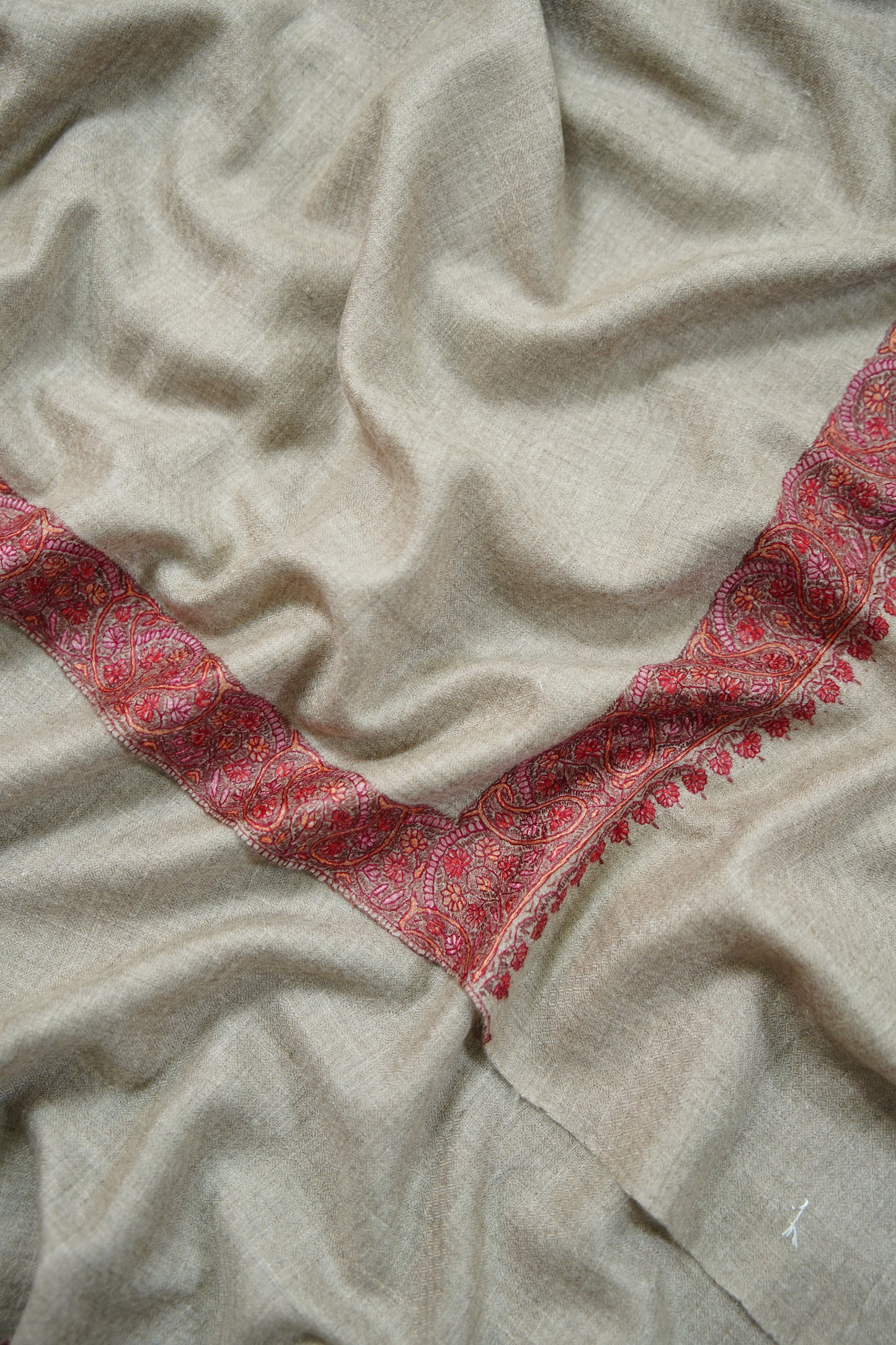 natural GI embroidery pashmina shawl 9870