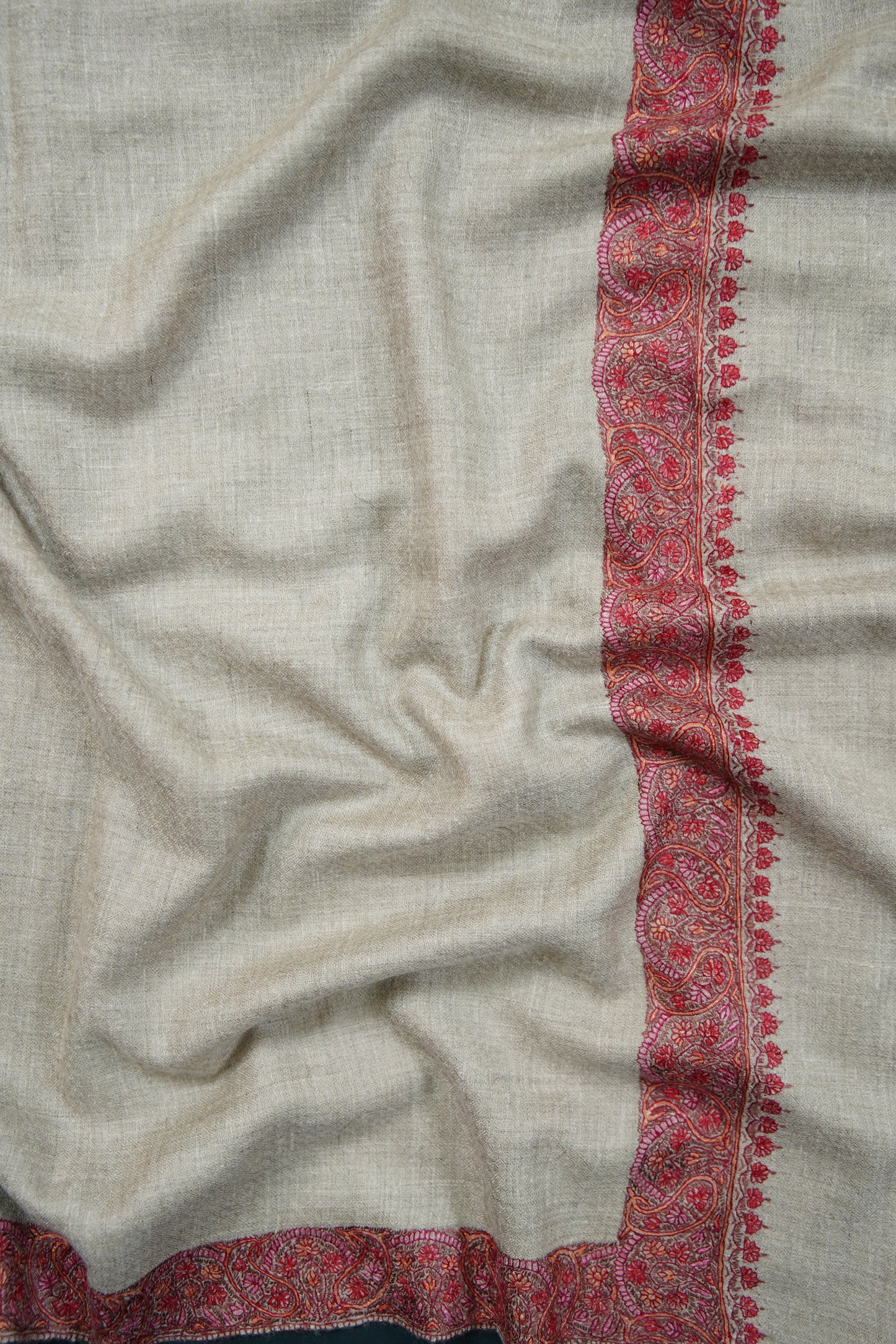 natural GI embroidery pashmina shawl 9870