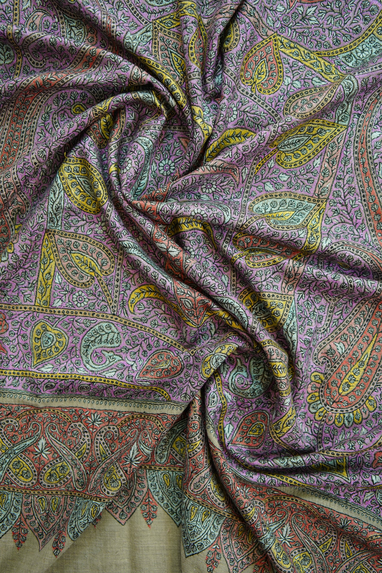 natural GI jamma embroidery pashmina shawl 9884