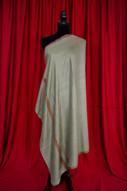 natural GI embroidery pashmina shawl 9885