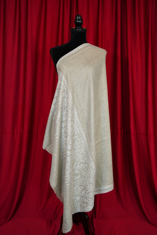 natural GI embroidery pashmina shawl 9901