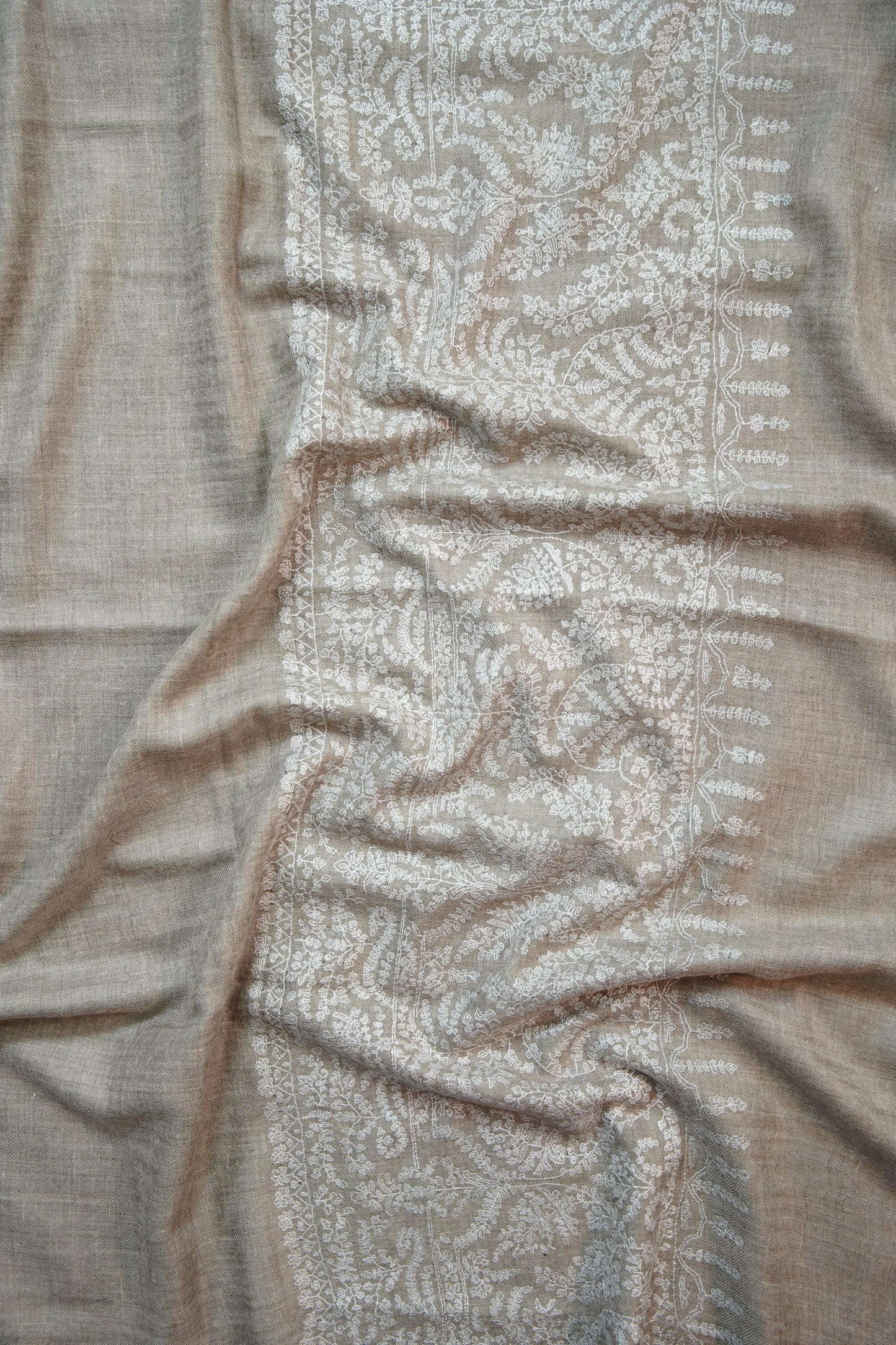 natural GI embroidery pashmina shawl 9901