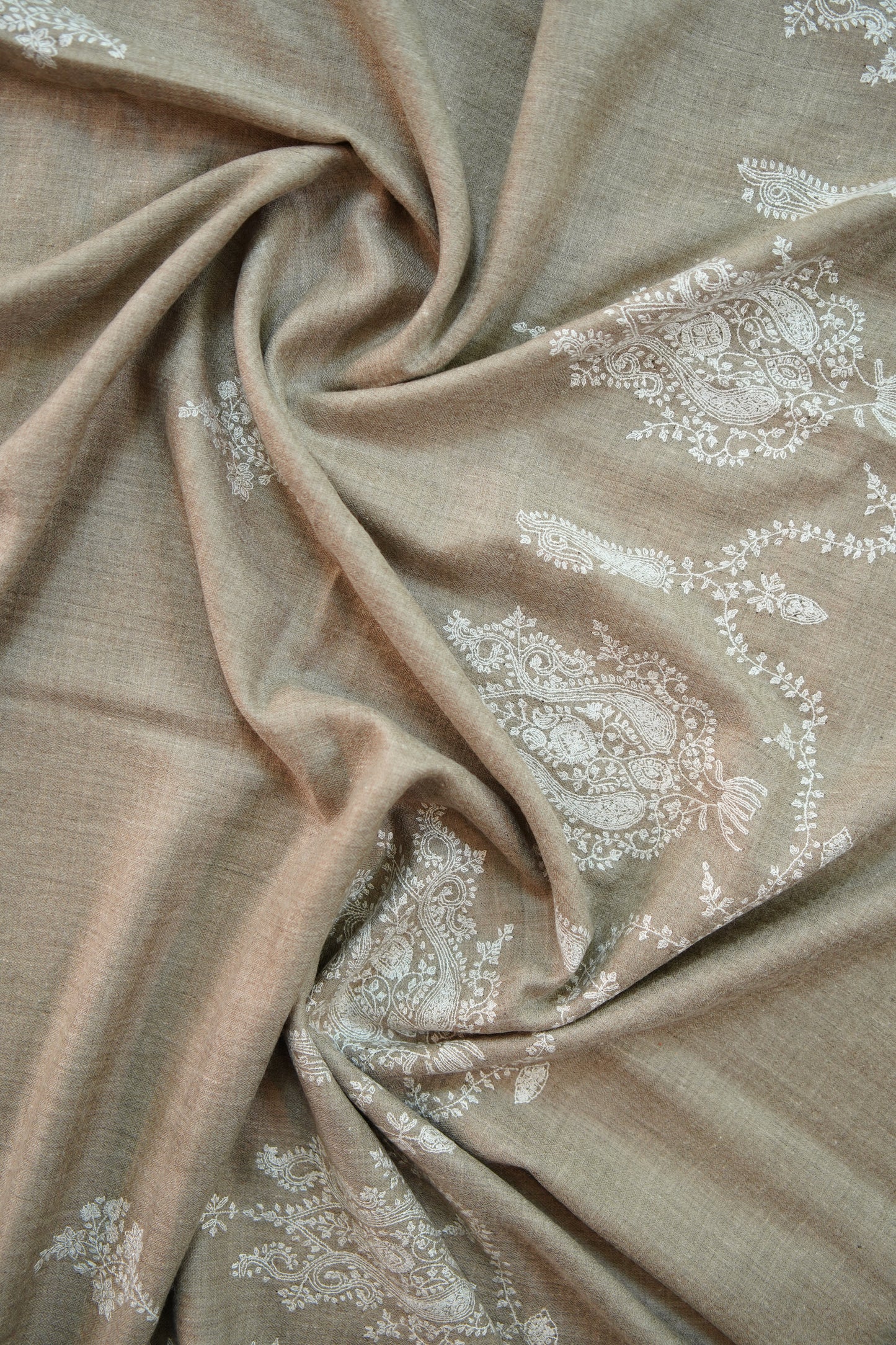 natural GI embroidery pashmina shawl 9917