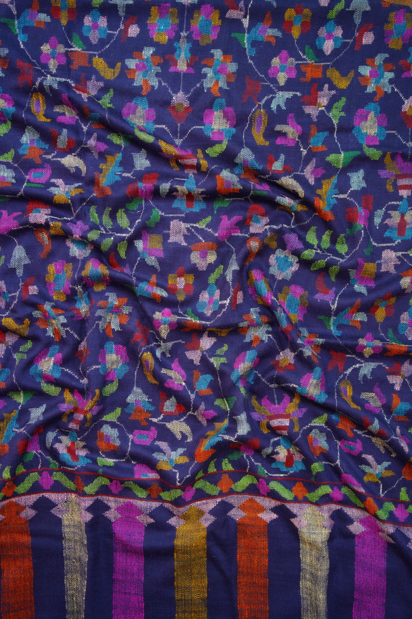 blue GI kani jamma pashmina shawl 9930