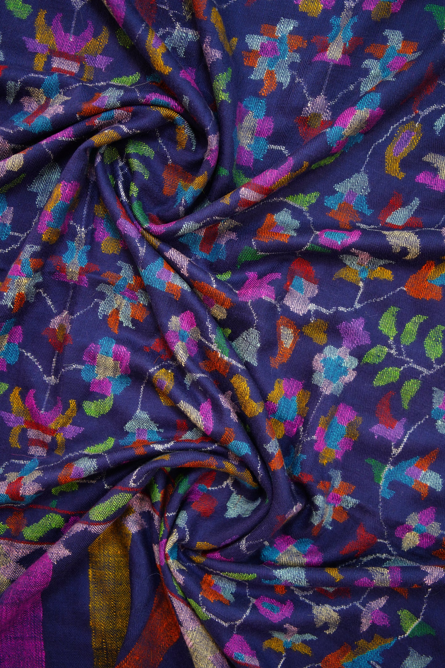 blue GI kani jamma pashmina shawl 9930