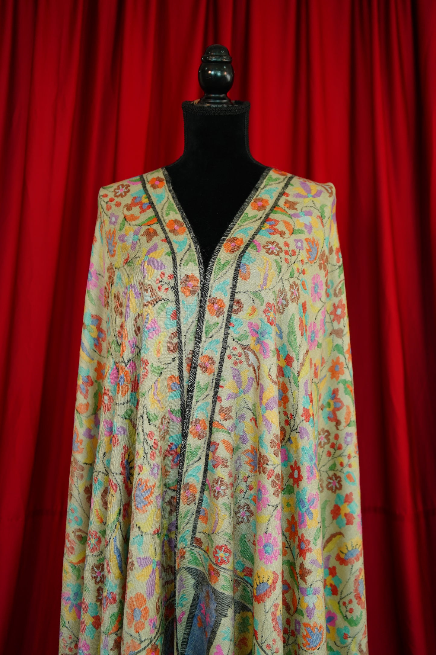 biscuit natural GI kani jamma pashmina shawl 9941