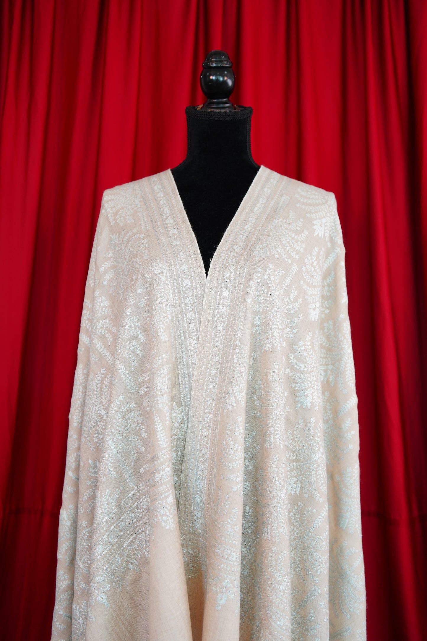 off-white GI embroidery pashmina shawl 9959