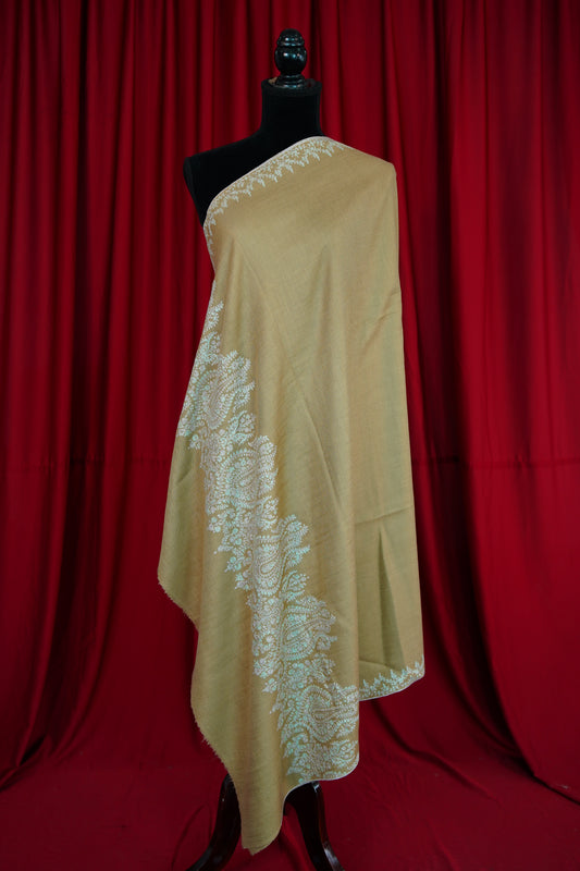 trombone GI embroidery pashmina shawl 9983