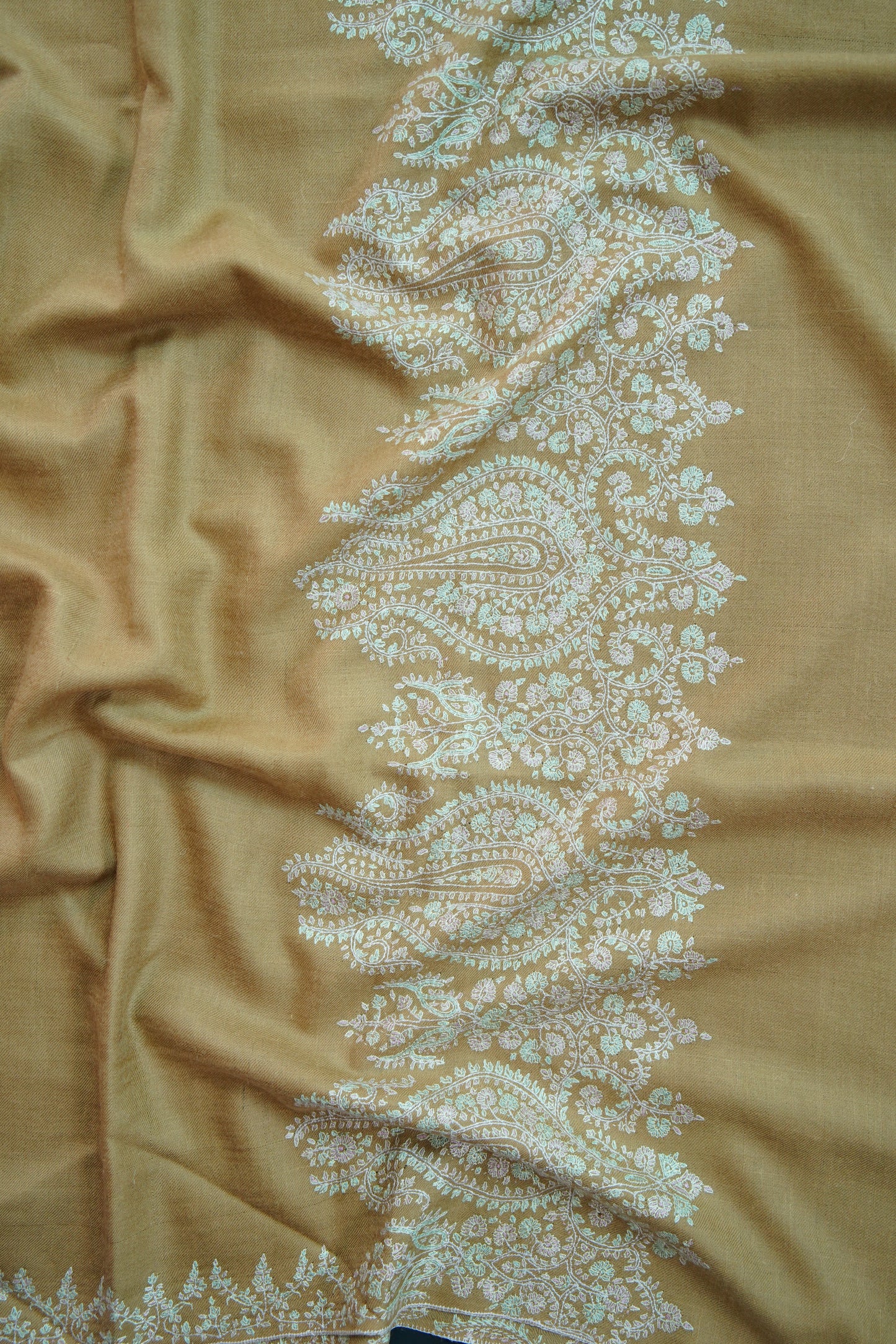 trombone GI embroidery pashmina shawl 9983