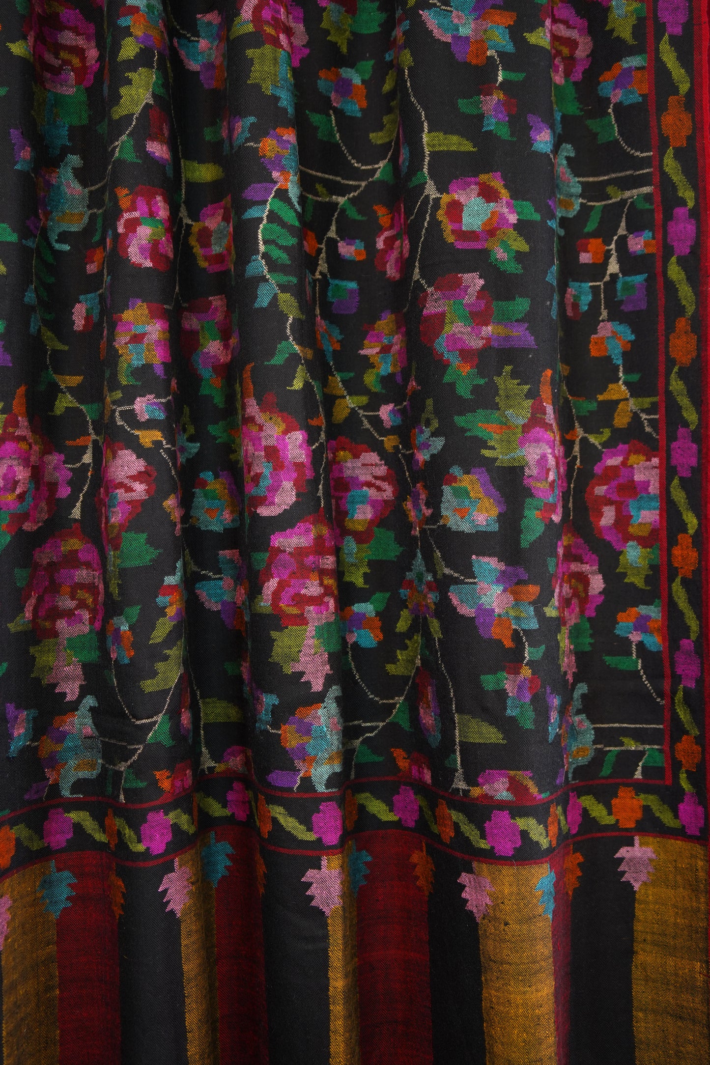black XL GI kani pashmina shawl 9990