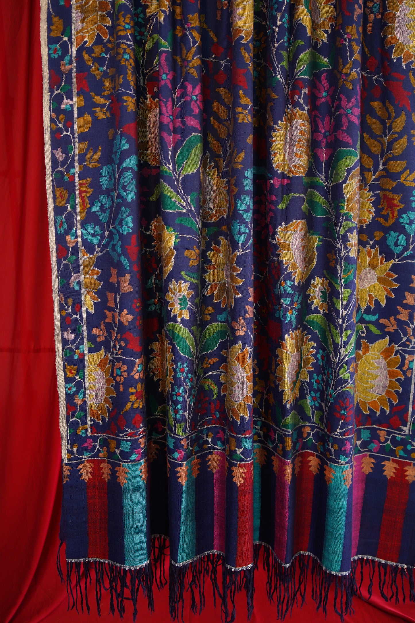 blue XL GI kani pashmina shawl 9992