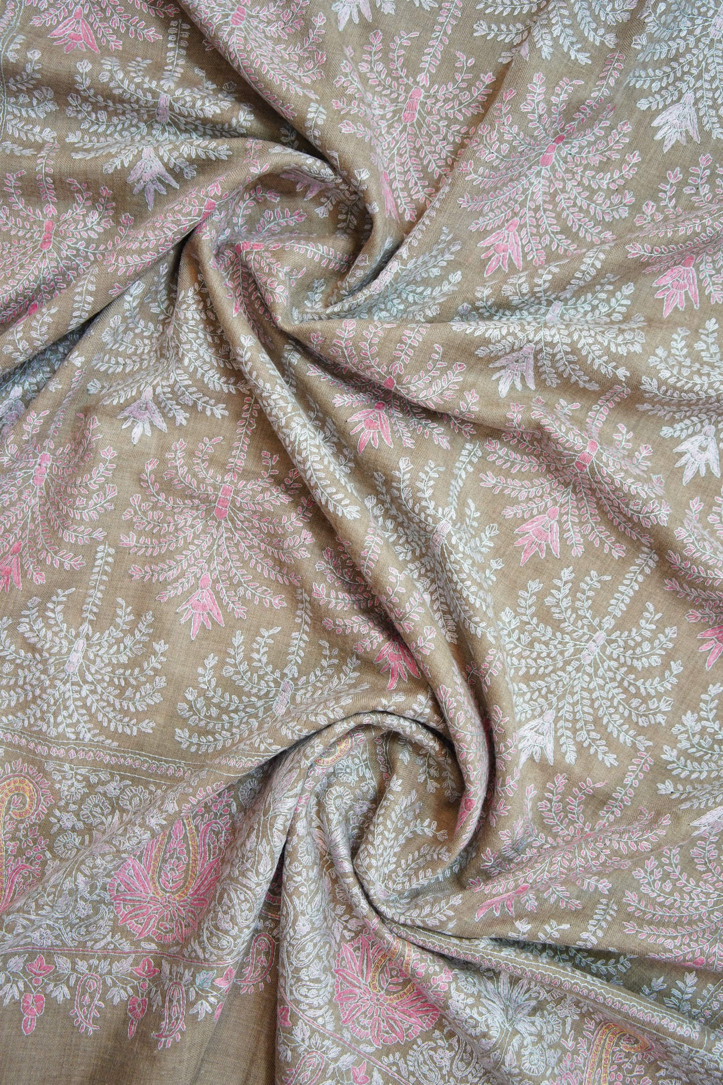 natural GI butis jamma embroidery pashmina shawl 9999