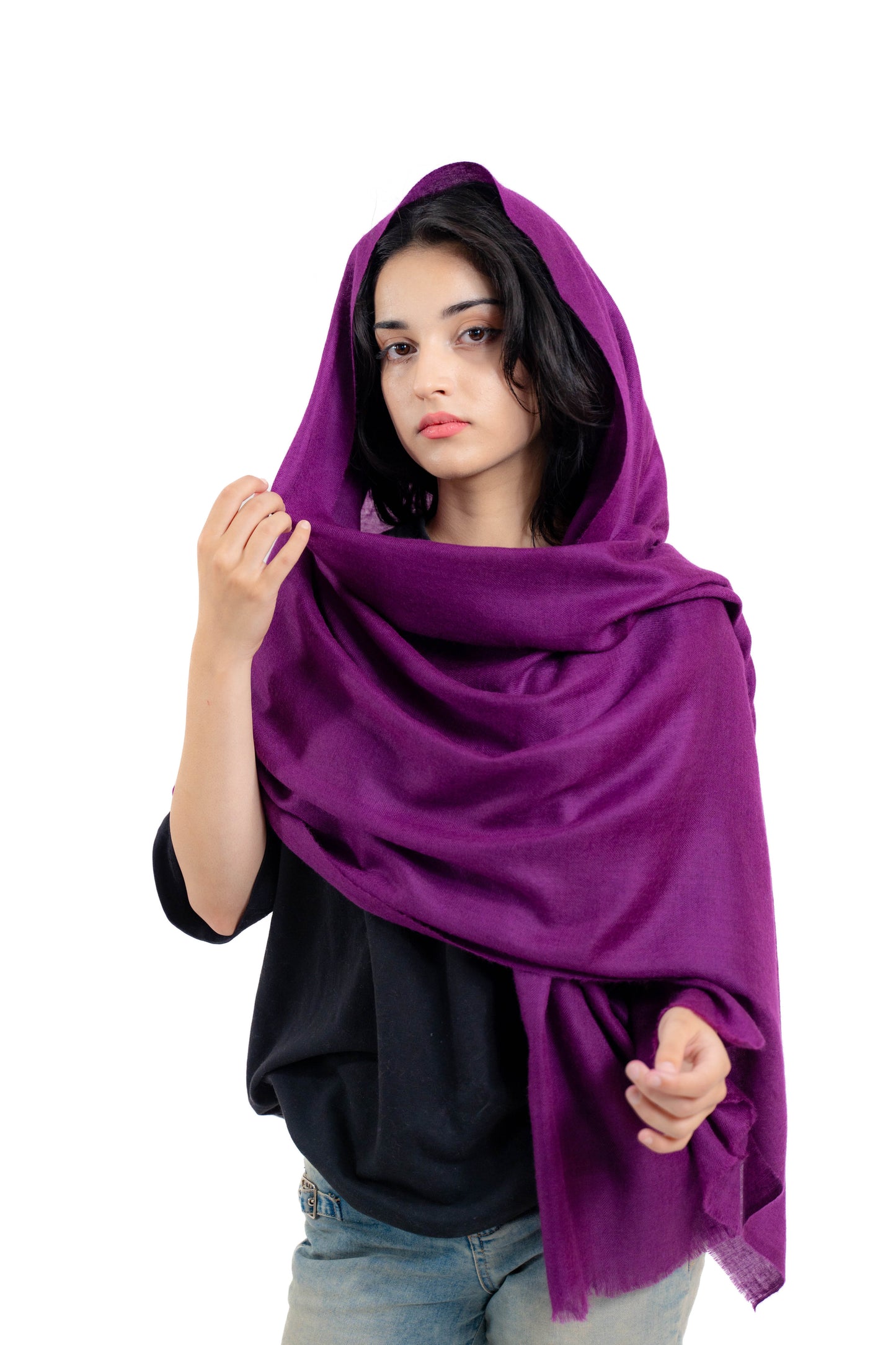 solid Pashmina Stole PSS028