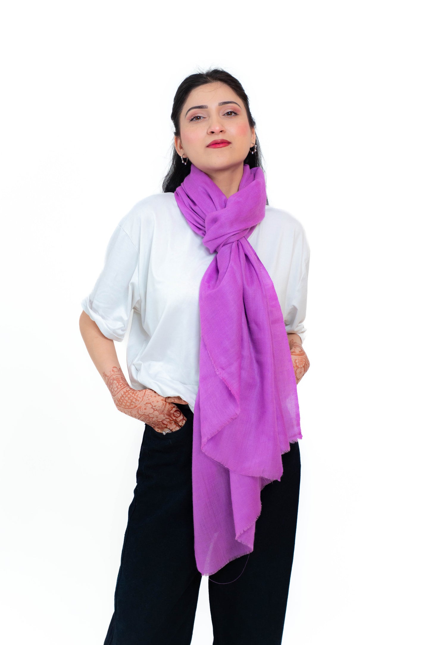 solid Pashmina Stole PSS015