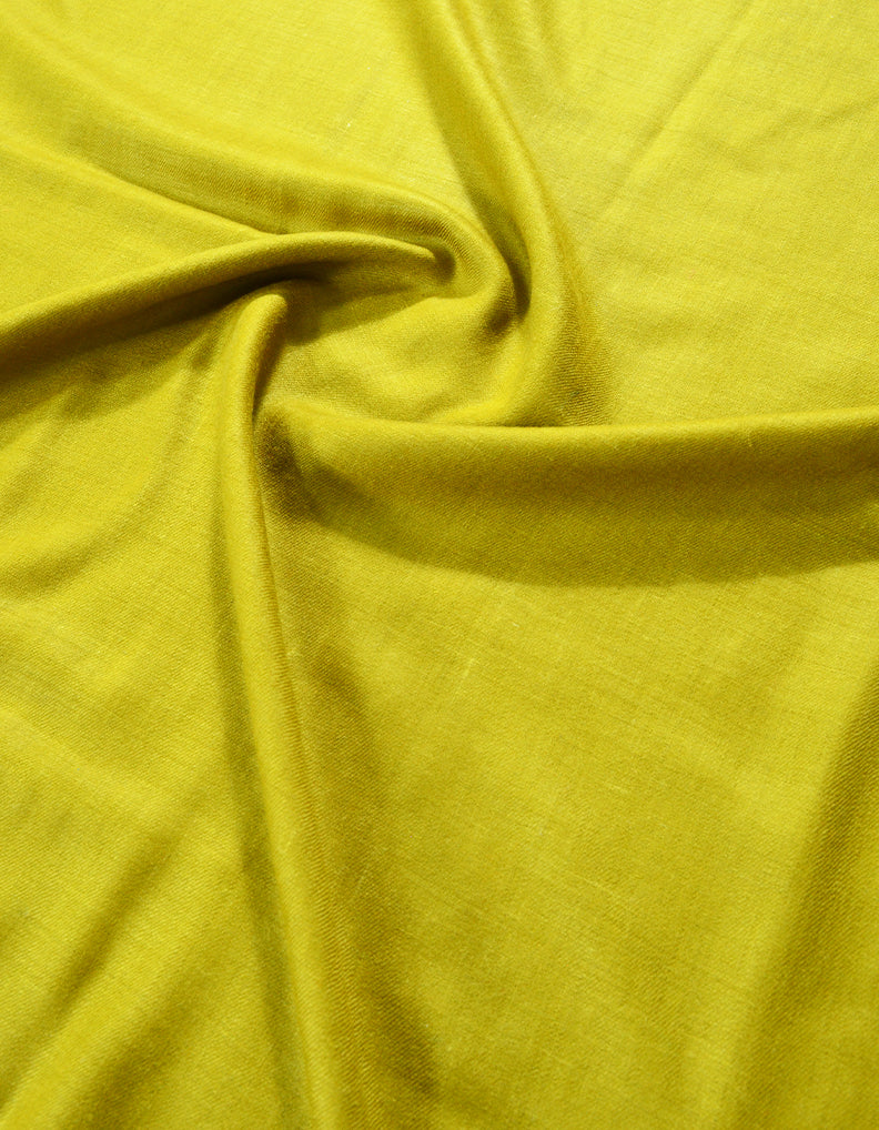Plain Pashmina Shawl In Shade-139 Yellow