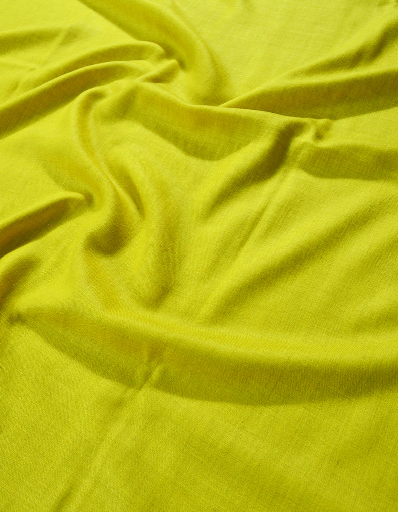 Plain Pashmina Shawl In Shade-4 Yellow